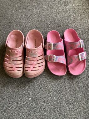 Nautica Kids Pink Water-Friendly Clogs and Buckle Sandals